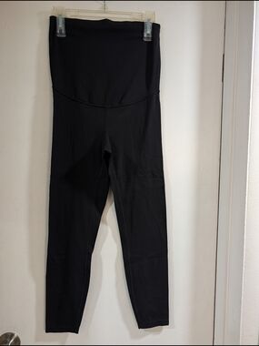 CRZ YOGA Black High-Waist Maternity Leggings